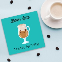 Latte-Pun-Coaster 